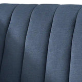 Lifestorey Paxton Tuxedo Chair with Channel Stitch Design
