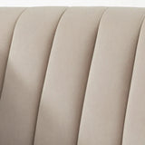 Lifestorey Paxton Tuxedo Chair with Channel Stitch Design
