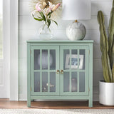 Portland 2 - Door Glass Cabinet by Simple Living
