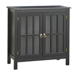 Portland 2 - Door Glass Cabinet by Simple Living