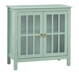 Portland 2 - Door Glass Cabinet by Simple Living
