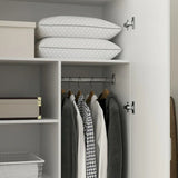 Freestanding 2 - Door Bedroom Armoire with Hanging Rod