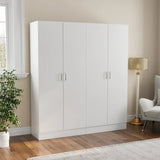 Freestanding 2 - Door Bedroom Armoire with Hanging Rod