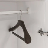 Freestanding 2 - Door Bedroom Armoire with Hanging Rod