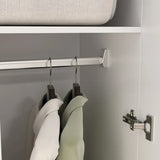 Freestanding 2 - Door Bedroom Armoire with Hanging Rod