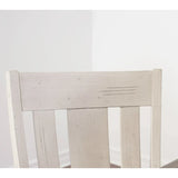 Roundhill Furniture 5-Piece Dining Set: Round Weathered Oak Table with 4 Chairs