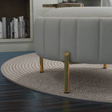 SEYNAR Modern Velvet Tufted Swivel Club Chair and Ottoman Set