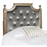 SAFAVIEH Desiderata Rustic Wood Upholstered Headboard