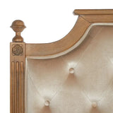SAFAVIEH Desiderata Rustic Wood Upholstered Headboard