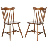 Set of 2 SAFAVIEH Margretta Spindleback Windsor Dining Chairs - Dimensions: 17" W x 19" L x 34" H