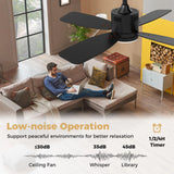 Tangkula 42” Ceiling Fan with Light and Remote