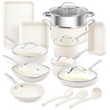 Gotham Steel Naturals 20 PC Express Cookware and Bakeware Set with Utensils 2486