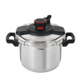 T - Fal Clipso Stainless Steel Pressure Cooker Cookware - 6.3 qt - Silver