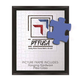 Puzzle Frame | Picture Frame | Poster Frame | 1.25 inch Black MDF Frame | Plexi Glass and Hanging Hardware Included (11.7x15.6)