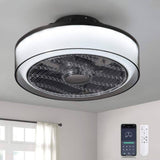 Antoine HD-FSD - 68 16 in. Modern Dimmable Integrated LED Indoor Smoky Gray Smart Enclosed Ceiling Fan with Remote