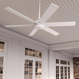 Hunter Lakeway SureSpeed 60 - in Fresh White Indoor/Outdoor Ceiling Fan and Remote (6 - Blade) | 52767