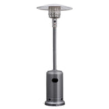 50,000 BTU Propane Patio Heater, Standing Stainless Steel Outdoor Heater with Wheels, Triple Protection, CSA Certified for Deck & Commercial