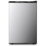 KNDKO 3.2cu.ft Upright Freezer, Compact Freezer with Removable Shelves, Adjustable Thermostat for Home/Kitchen/Office, SILVER