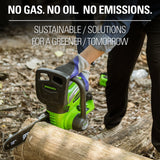 Greenworks 40V 12" Cordless Chainsaw with 2.0 Ah Battery & Charger, 20262