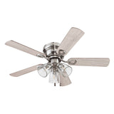 42" Prominence Home Renton Indoor Ceiling Fan, Brushed Nickel
