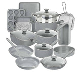 Granitestone Desert Grey 20 PC Nonstick Cookware and Bakeware Set