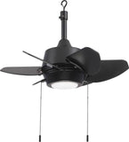 Harbor Breeze Gaskin 24 - in Matte Black LED Indoor/Outdoor Ceiling Fan with Light (6 - Blade)