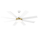 Dextrus 60 in Modern LED Outdoor/ Indoor Ceiling Fan with Remote Control