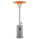 50,000 BTU Propane Outdoor Heater, Round Patio Heater with Stainless Steel Burner, Tip - Over, Flame - Out Protection, Wheels, CSA Certificated