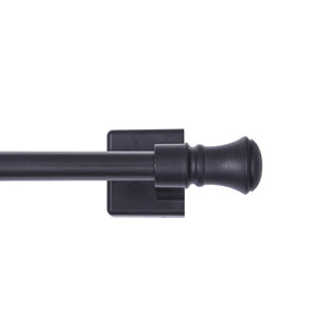 Mainstays Cameron 7/16 inch Adjustable Multi - Use Magnetic Appliance Rod, 16 - 28 inch, Black
