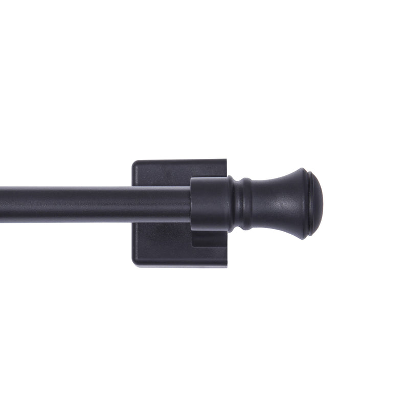 Mainstays Cameron 7/16 inch Adjustable Multi - Use Magnetic Appliance Rod, 16 - 28 inch, Black