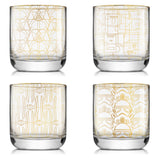 JoyJolt Star Wars Deco Double Old Fashion Drinking Glass 10 oz Set of 4