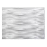 Fasade Waves Matte White 18 - Square Foot Backsplash Kit