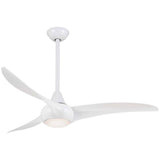 Minka Aire Light Wave 52" Ceiling Fan, White, Ceiling Fan for Home