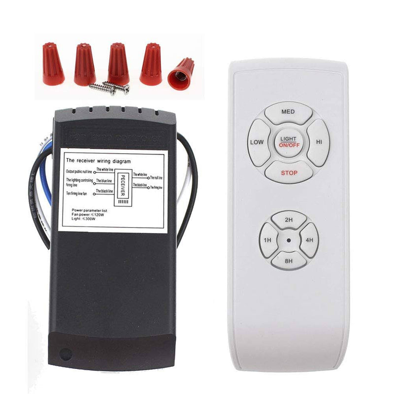 LPHUMEX Universal Ceiling Fan Remote Control Kit, 3 - in - 1 Ceiling Fan Light Timing & Speed Remote, for Hunter/Harbor breeze/westinghouse