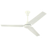 Westinghouse Industrial 56" Ceiling Fan with J - Hook Mount - White - White Steel Blades