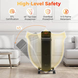 1500W Oil Filled Radiator Heater with Remote Control, Adjustable Thermostat, 24H Timer & 3 Modes, Portable Electric Space Heater for Home Office