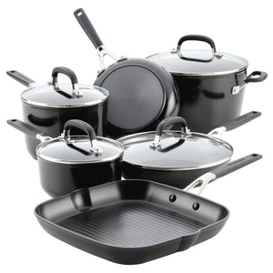 Kitchenaid Cookware Set, Nonstick, Hard - Anodized, Onyx Black