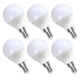 GOSCHE 6 Pack E12 LED Candelabra Light Bulbs, 60 Watt Equivalent, Warm White 2700K, 120V Chandelier Llight Bulb