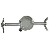 Hubbell Raco 936 4 in. Round Retro - Brace Ceiling Fan - Rated Support 4 in Gray
