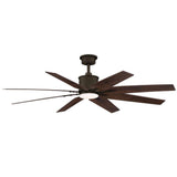 Home Decorators Collection YG915 - EB Milbourne 60 in. Integrated LED Indoor Espresso Bronze Ceiling Fan with Light and Remote Control