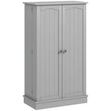 Spaco 17-Tier Kitchen Small Pantry Cabinet with 2 Doors and 6 Adjustable Shelves, Cabinet Pantry, Freestanding 5-Tier Shelving Pantries