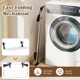 Tangkula Portable Clothes Drying Rack | Extendable Radiator Clothes Airer with Robust Aluminum Frame for Balcony Railings Windowsill