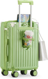 20 in Carry on Luggage with Cup Holder & USB Port, Airline Approved TSA - Locked Luggage, Lightweight PC Material Travel Suitcase