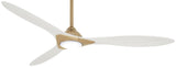 Minka Aire Sleek 60" Ceiling Fan in Soft Brass