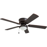 Harbor Breeze 41690 Armitage 52 - in Bronze LED Indoor Flush Mount Ceiling Fan with Light (5 - Blade)