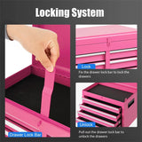 2 - in - 1 Rolling Tool Chest, 5-Drawer Tool Storage Cabinet with Wheels, Adjustable Shelf, Tool Box Organizer for Garage Warehouse Workshop