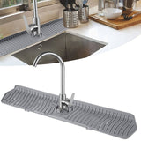 24 - Inch XXL Kitchen Sink Splash Guard, Silicone Sink Protectors for Kitchen Sink, Gigabaskets Drip Catcher Tray & Draining Pad, Keep Kitchen