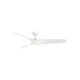 Modern Forms 52" Zephyr Smart Ceiling Fan - Matte White
