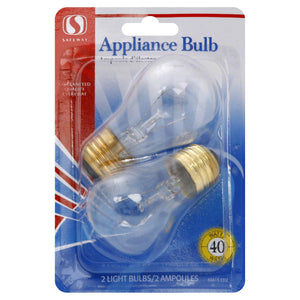 Safeway Light Bulbs, Appliance, 40 Watts 2 bulbs