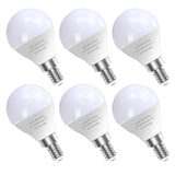 GOSCHE 6 Pack Bright Ceiling Fan Light Bulbs, 60 Watt Equivalent, Daylight 5000K, E12 LED Bulb, A15 Shape Candelabra Base Chandelier Light Bulb